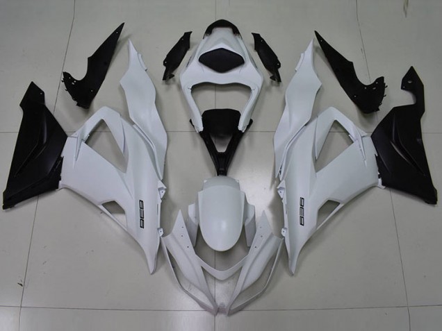 Aftermarket 2013-2018 White Black 636 Kawasaki ZX6R Motorbike Fairing Kits