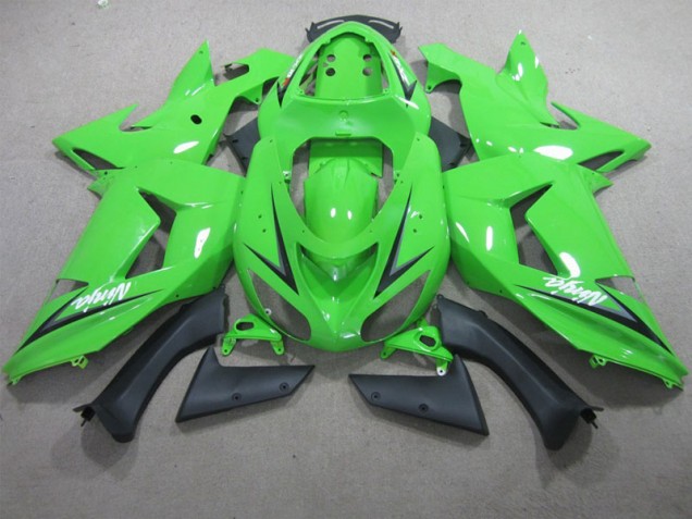 Custom 2013-2018 Green Kawasaki ZX6R Moto Fairings