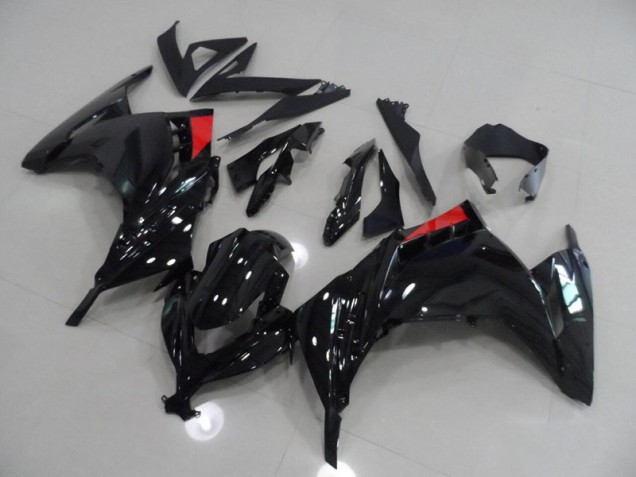 Aftermarket 2013-2016 Black Red Kawasaki ZX300R Bike Fairing Kit