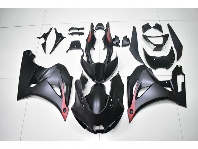 Custom 2017-2021 Black Red Suzuki GSXR1000 Motorbike Fairing Kits