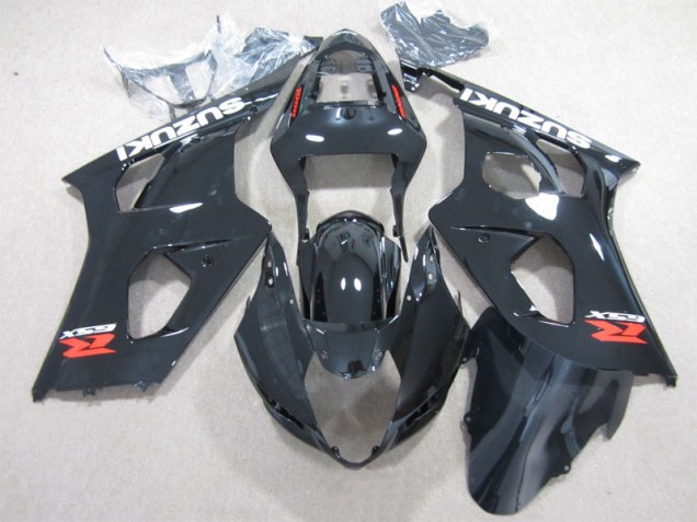 Custom 2003-2004 Black Suzuki GSXR1000 Moto Fairings