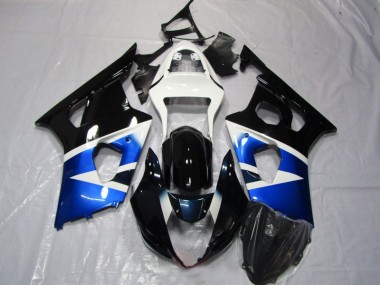 Custom 2003-2004 Blue White Suzuki GSXR1000 Replacement Fairings