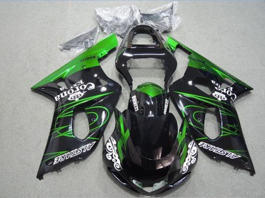 Aftermarket 2001-2003 Black Green Corona Extra Suzuki GSXR600 Motorcycle Fairing Kits