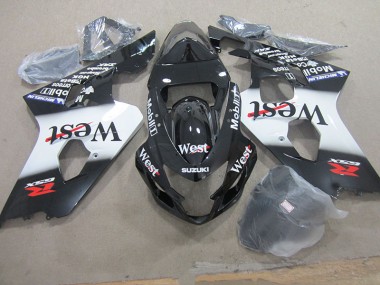 Aftermarket 2004-2005 Black West Moil Suzuki GSXR750 Motorcycle Fairing Kit