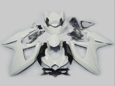 Aftermarket 2008-2010 White Suzuki GSXR750 Motorcycle Fairing Kits