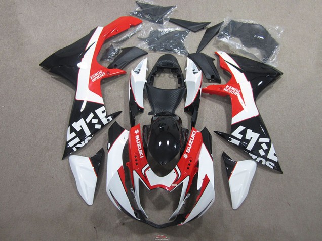 Custom 2011-2021 Black Red Suzuki GSXR750 Bike Fairing