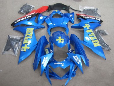 Aftermarket 2011-2021 Blue Yellow Rizla Suzuki GSXR750 Motor Bike Fairings