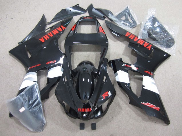 Custom 1998-1999 Black Red Decal Yamaha YZF R1 Motorcycle Fairings Kits