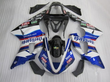 Custom 2000-2001 Black White Blue Santander Yamaha YZF R1 Replacement Fairings