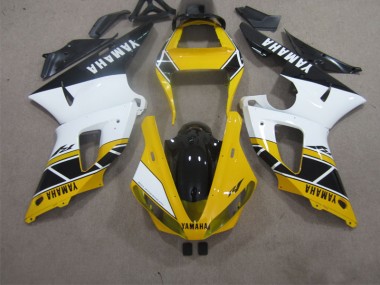 Custom 2000-2001 Yellow White Black Yamaha YZF R1 Motorbike Fairings