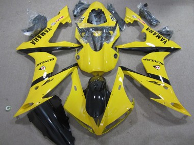 Aftermarket 2004-2006 Yellow Dunlop Yamaha YZF R1 Motorcycle Fairing Kits