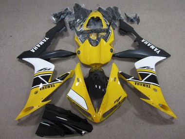 Aftermarket 2004-2006 Yellow White Black Yamaha YZF R1 Replacement Motorcycle Fairings