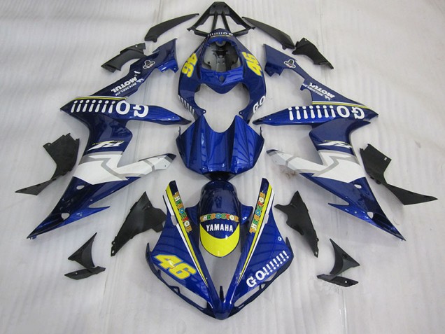Aftermarket 2004-2006 Blue Go!!!!!!! 46 Yamaha YZF R1 Motorcycle Bodywork