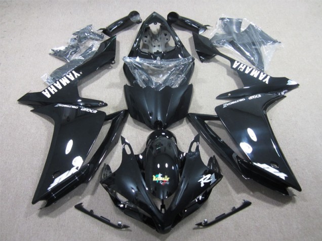 Custom 2007-2008 Black White Decal Yamaha YZF R1 Motorcyle Fairings