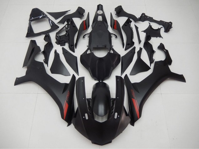 Aftermarket 2015-2019 Black Red Yamaha YZF R1 Motorcycle Fairings Kit