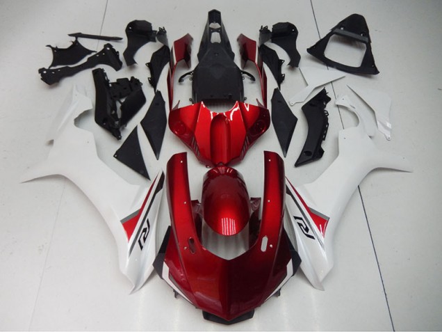 Aftermarket 2015-2019 Red White Yamaha YZF R1 Bike Fairings