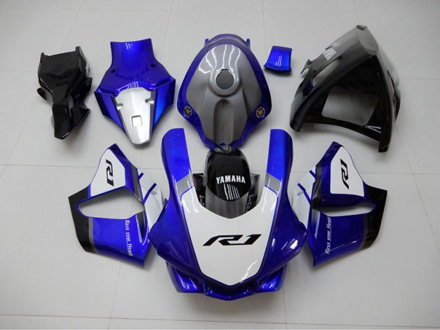 Aftermarket 2015-2019 Blue White Yamaha YZF R1 Bike Fairings