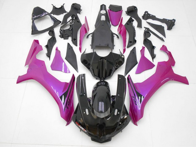 Custom 2015-2019 Black Purple Red Yamaha YZF R1 Motorcycle Fairings Kits