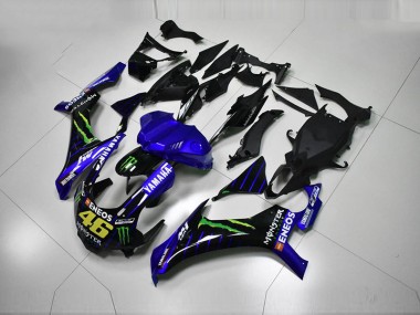 Aftermarket 2015-2019 Blue Blue White ENEOS 46 Monster Yamaha YZF R1 Motorcycle Fairing