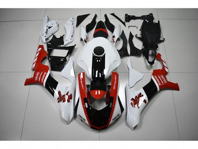 Aftermarket 2015-2019 White Red Black Yamaha YZF R1 Motorbike Fairing