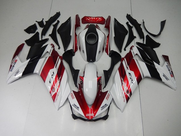 Aftermarket 2015-2022 Black Red White Yamaha YZF R3 Motorcycle Fairings