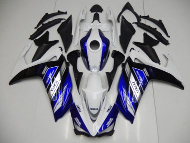 Aftermarket 2015-2022 Blue White Yamaha YZF R3 Motorcycle Fairing
