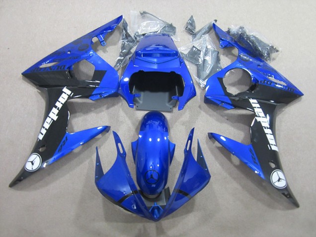 Aftermarket 2003-2005 Blue Black Yamaha YZF R6 Replacement Motorcycle Fairings