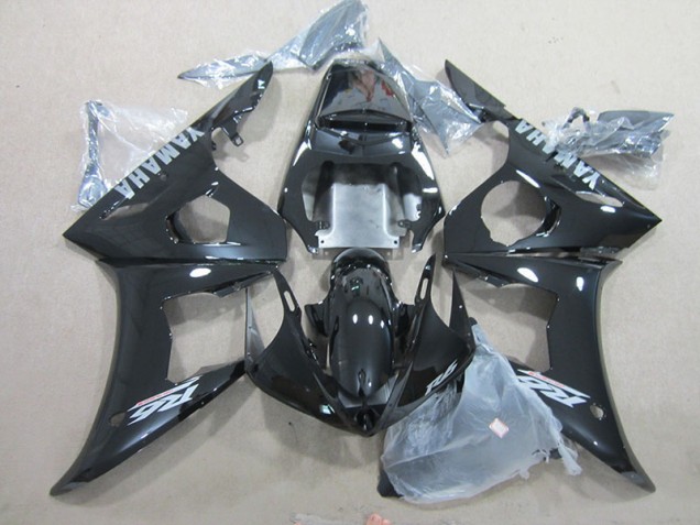 Aftermarket 2003-2005 Black Yamaha YZF R6 Motor Fairings