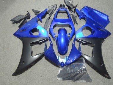 Aftermarket 2003-2005 Blue Black Yamaha YZF R6 Motorbike Fairing